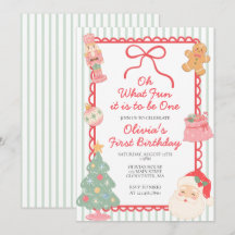 Oh What Fun it is to be One Christmas 1st birthday