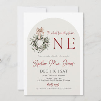 Oh What Fun It Is To Be One Invitation