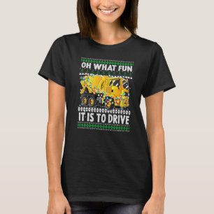 Oh What Fun It Is To Drive Christmas Humour Mixer T-Shirt