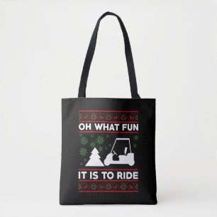 Oh What Fun It Is To Ride Golf Cart Christmas Tote Bag