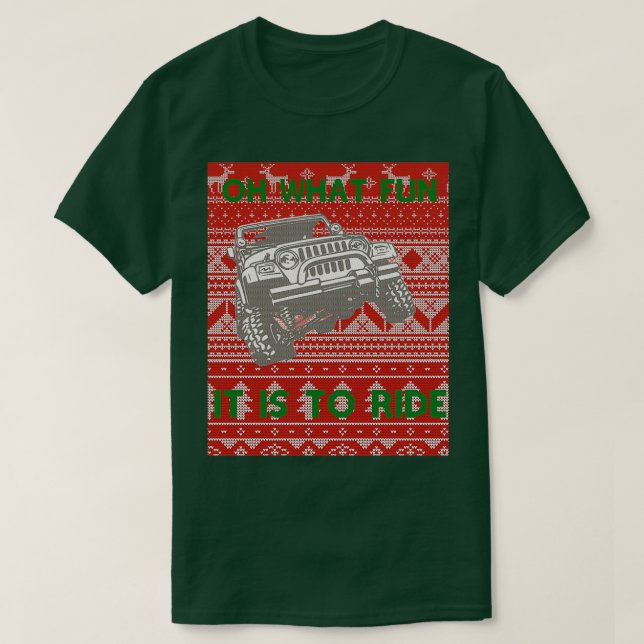 Oh What Fun It Is To Ride  T-Shirt (Design Front)
