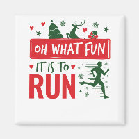 Oh What Fun It Is to Run Christmas Running Runner