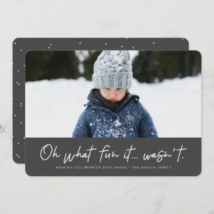 Oh what fun it wasn't funny 2022 holiday card