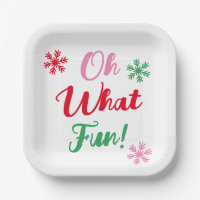 Oh What Fun! Modern Festive Script Christmas Party