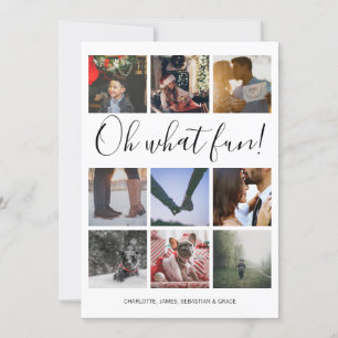 Oh What Fun Photo Christmas Personalised Holiday Card