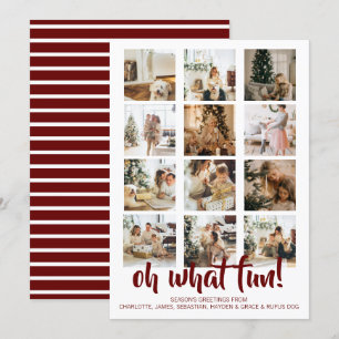 Oh What Fun Photo Christmas Personalised Holiday Card