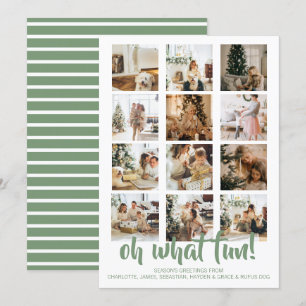 Oh What Fun Photo Christmas Personalised Holiday Card