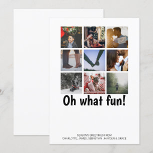 Oh What Fun Photo Christmas Personalised Holiday Card