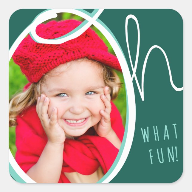 Oh What Fun Photo Sticker (Front)