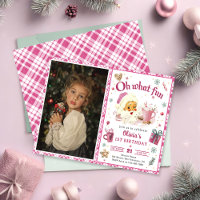 Oh what fun Pink Santa Christmas Cookies Birthday