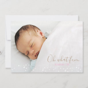 Oh What Fun Retro Christmas Holiday Photo Card