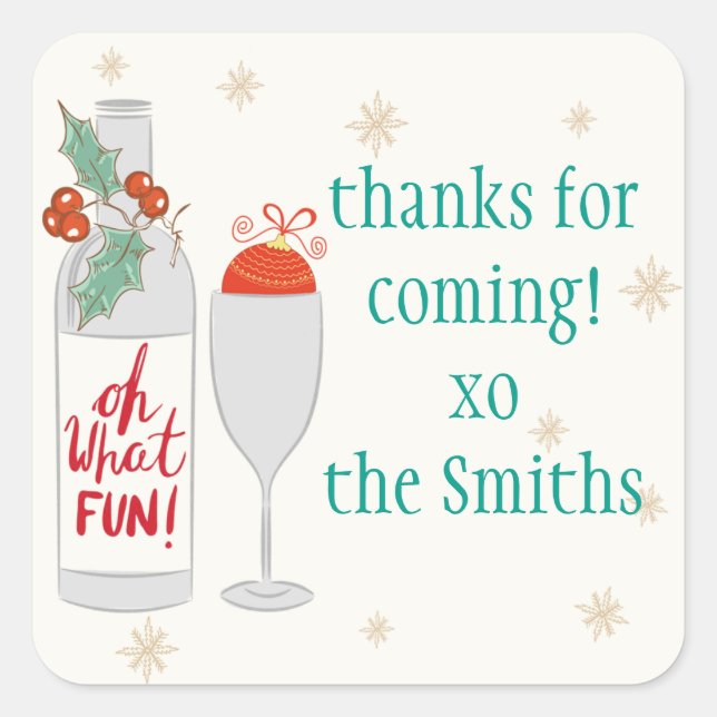 Oh What Fun Sticker (Front)