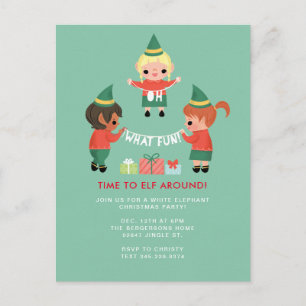 Oh What Fun! Time to Elf around. Postcard