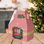 Oh What Fun To Be One! Christmas 1st Birthday Favour Box<br><div class="desc">Celebrate in style with these trendy 1st birthday party favour boxes. The design is easy to personalise with your own wording and your family and friends will be thrilled when they receive this fabulous party favour boxes.</div>