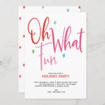 Oh What Fun Whimsical Holiday Party