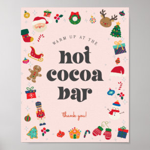 Oh What Fun Winter Christmas Hot Cocoa Bar Sign