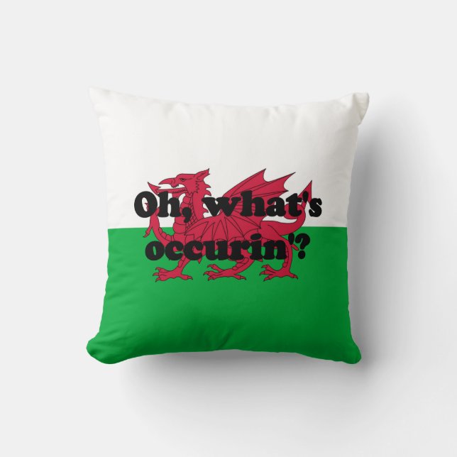 'Oh, what's occurin'?' Cushion (Front)