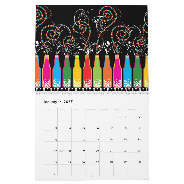 Oh Whimsical! Custom Flexi Calendar 2012 (Jan 2027)