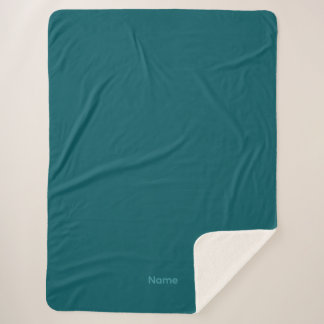 Oh Wow I Don't Believe It Teal Sherpa Blanket