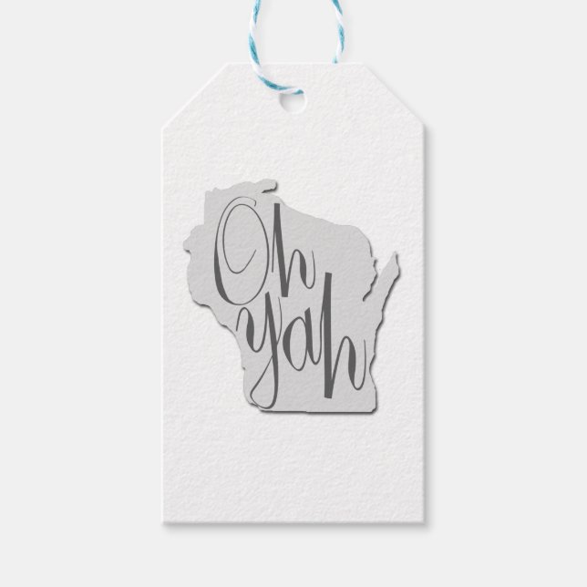 Oh Yah Classic Round  Gift Tags (Front)