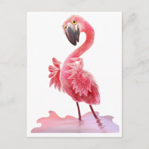 Oh Yeah Flamingo! Postcard