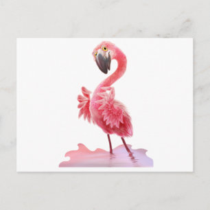 Oh Yeah Flamingo! Postcard