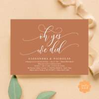 Oh Yes, We Did, Modern Romantic Wedding Reception
