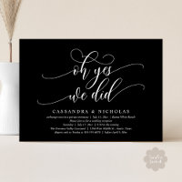 Oh Yes, We Did, Modern Romantic Wedding Reception