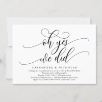 Oh Yes, We Did, Modern Romantic Wedding Reception