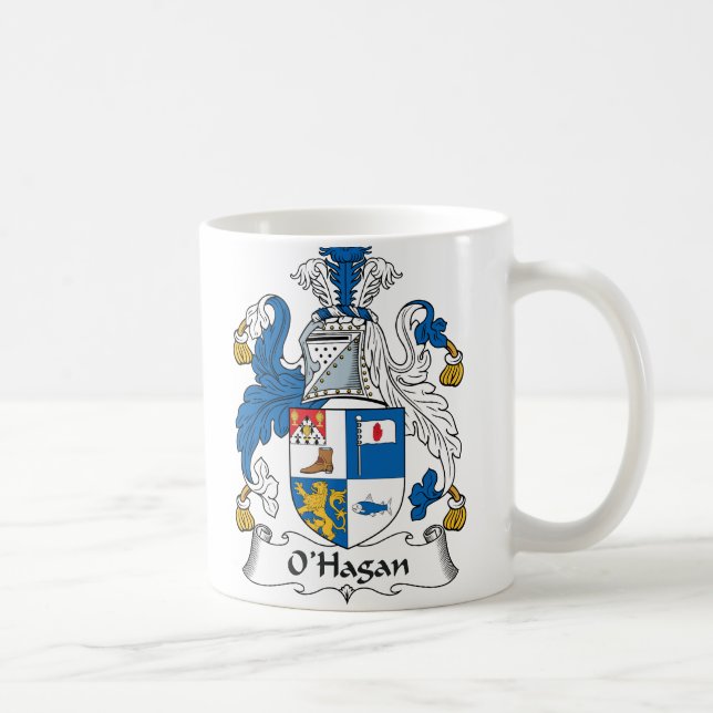 O'Hagan Family Crest Coffee Mug (Right)