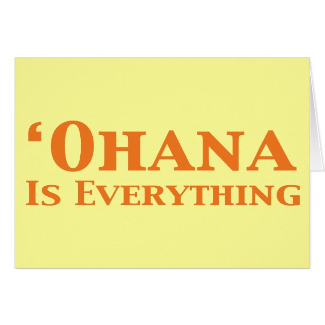Ohana Is Everything Gifts (Front Horizontal)