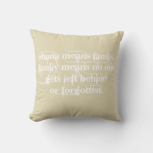 ohana pillow (Front)
