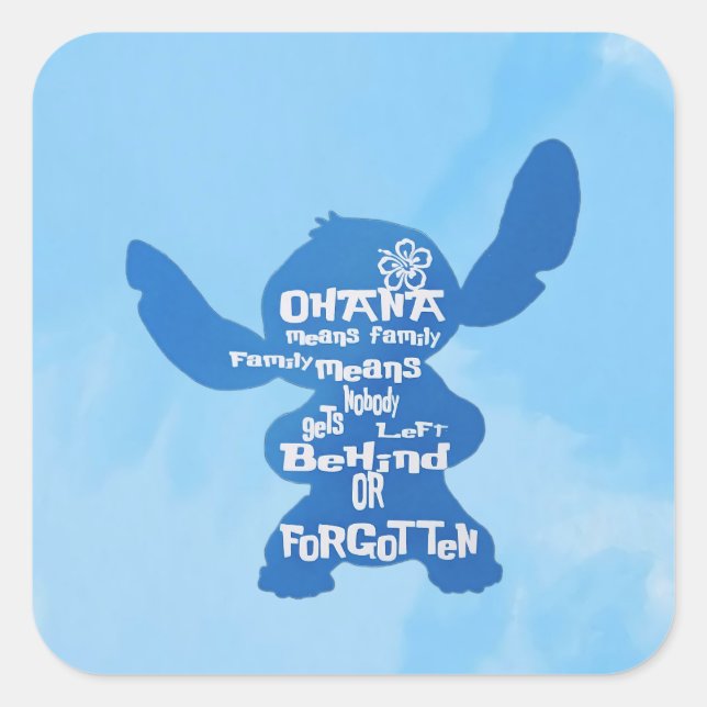 Ohana Square Sticker (Front)
