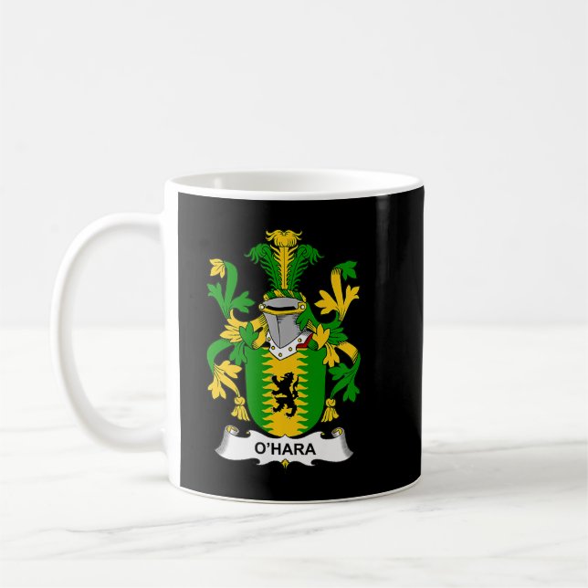 O'Hara Coat of Arms  Family Crest  Coffee Mug (Left)