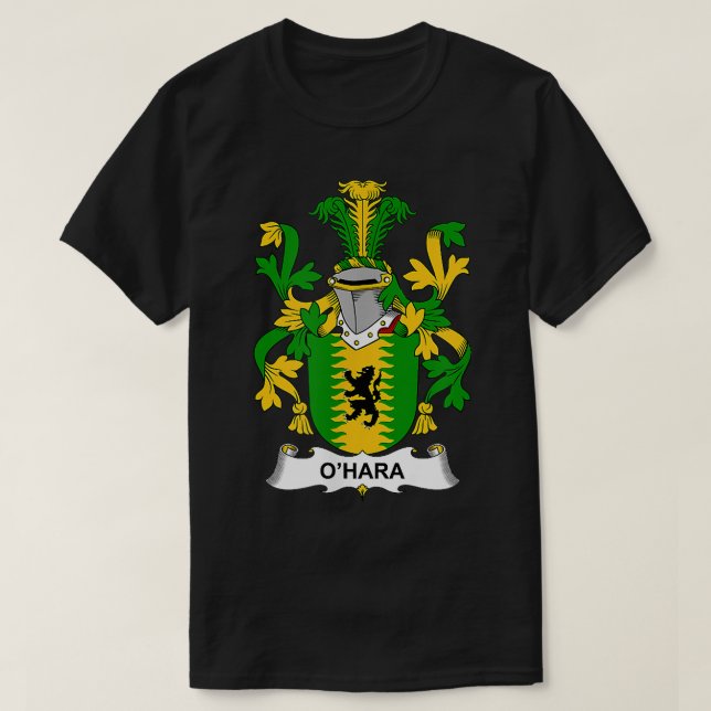 O'Hara Coat of Arms  Family Crest  T-Shirt (Design Front)