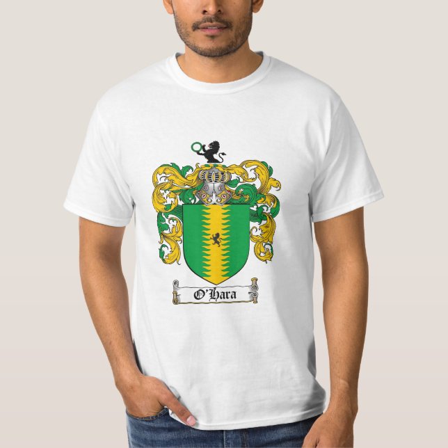 O'Hara Family Crest - O'Hara Coat of Arms T-Shirt (Front)