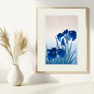 OHARA KOSON - IRIS FLOWERS POSTER