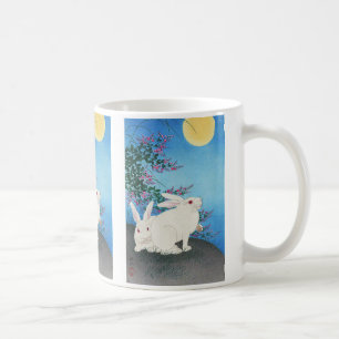 Ohara Koson , “ Rabbits and the Moon ” Coffee Mug