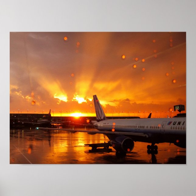O'Hare Sunset Poster (Front)