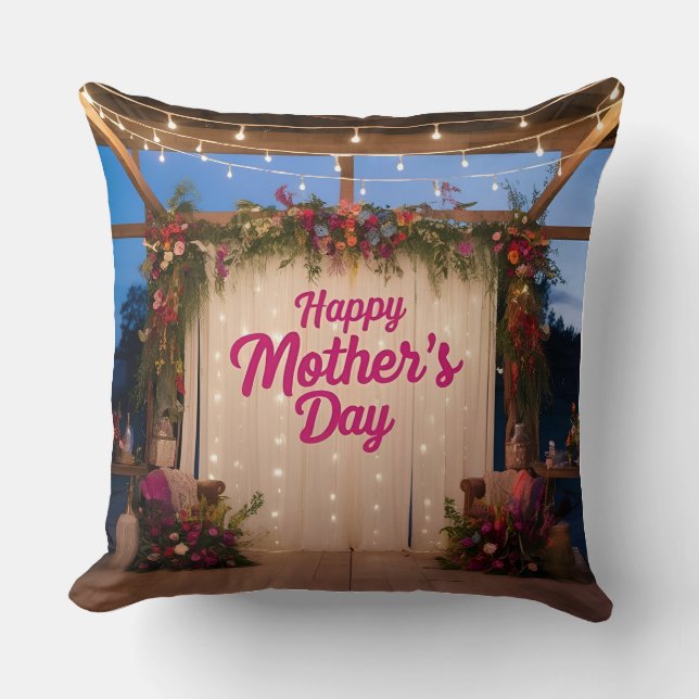 ohemian Rustic Evening: Mother's Day Cushion (Front)