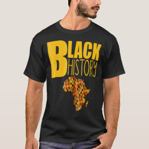 Oheneba Apparel Black History Africa Kente Pattern T-Shirt