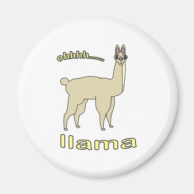 Ohh Llama Magnet (Front)