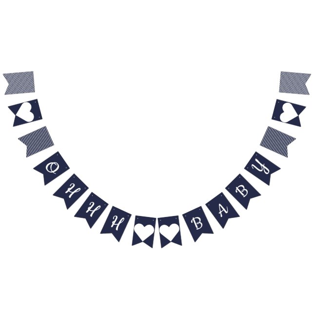 Ohhh Baby Nautical Bunting Bunting (All)