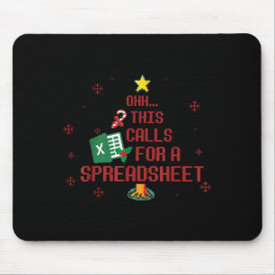 Ohhh This Calls For A Spreadsheet Ugly Christmas S Mouse Mat