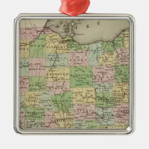 Ohio 10 metal tree decoration