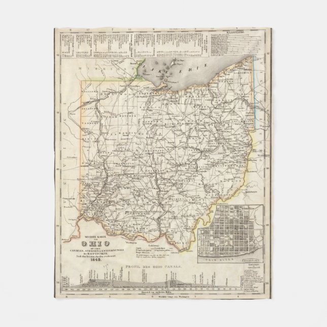 Ohio 12 fleece blanket (Front)