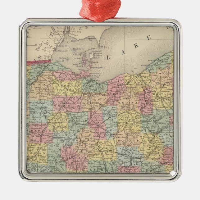 Ohio 13 metal tree decoration (Front)