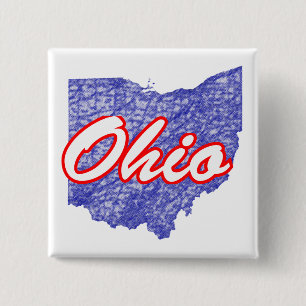 Ohio 15 Cm Square Badge