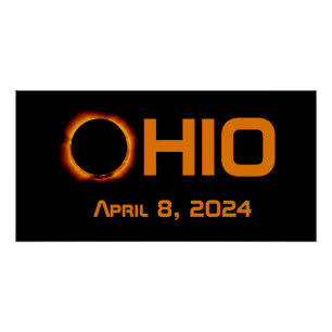 Ohio 2024 Total Solar Eclipse  Poster