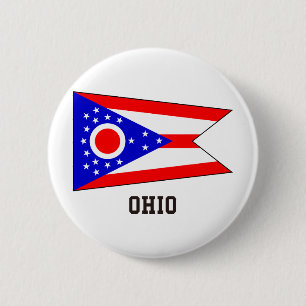 Ohio 6 Cm Round Badge